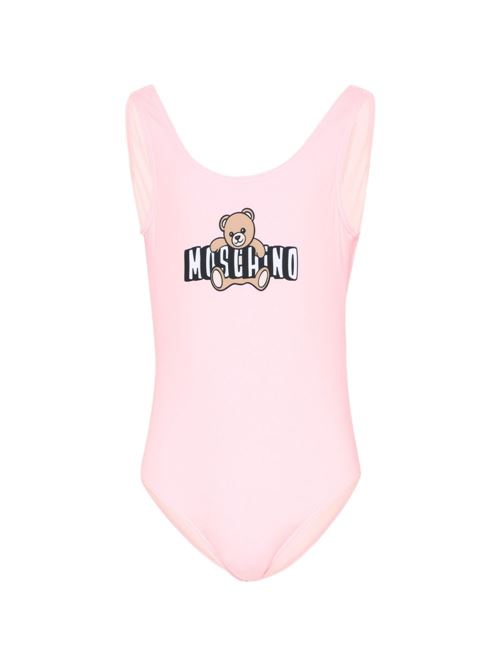 Costume intero bambina Moschino rosa con logo MOSCHINO KID-TEEN | H2L00BLKA1150209